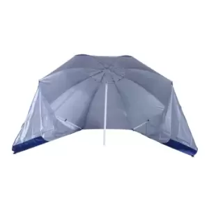 Outsunny 2 in 1 Beach Parasol Canopy (base not included) - Blue