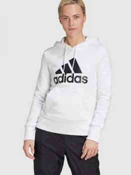 adidas Badge Of Sport Overhead Hoodie - White, Size 2Xs, Women