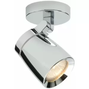 Bathroom Ceiling Adjustable Spotlight Chrome Plate Single Round Modern Downlight