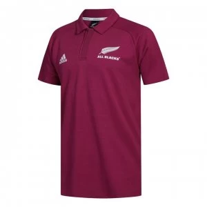 adidas New Zealand All Blacks Mens Polo Shirt Primeblue - Burgundy