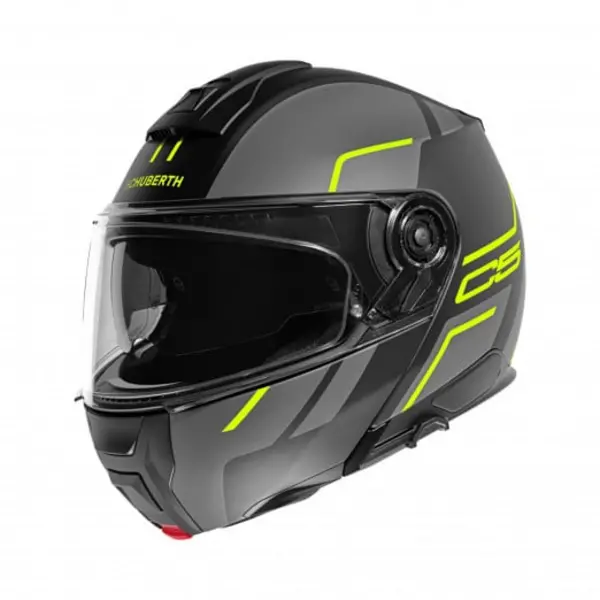 Schuberth C5 Master Black Yellow Modular Helmet Size L