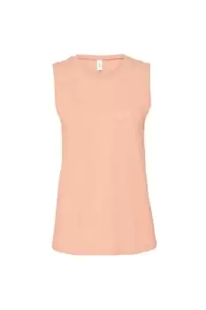 Bella + Canvas Womens/Ladies Jersey Tank Top (L) (Peach Heather)