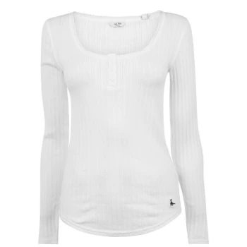 Jack Wills Wills Henley Top - White