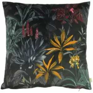 Evans Lichfield Zinara Leaves Cushion Cover (43cm x 43cm) (Multicoloured) - Multicoloured