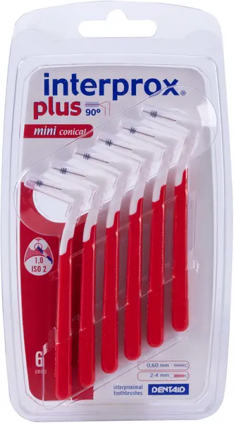 Interprox Plus Mini Conical Interdental Brushes 6Pcs