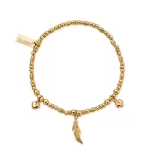 ChloBo Gold Plated Love & Courage Bracelet