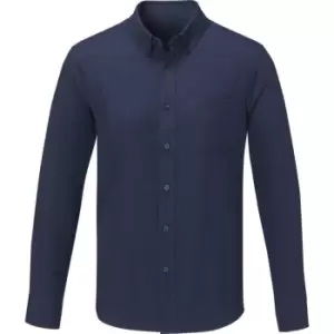 Elevate Mens Pollux Long-Sleeved Shirt (3XL) (Navy)