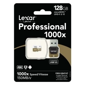 Lexar Professional 1000X 128GB MicroSDXC Memory Card