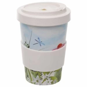 Botanical Gardens Reusable Screw Top Bamboo Composite Travel Mug