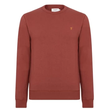 Farah Tim Crew Sweatshirt - Smoky Mauve 523