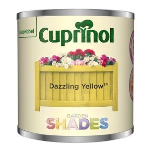 Cuprinol Garden shades Dazzling Yellow Matt Wood Paint 125ml Tester pot