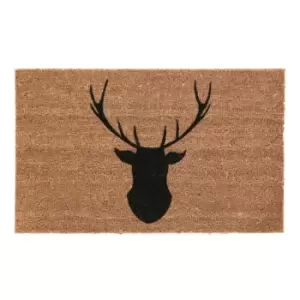 Premier Housewares Natrual Coir Doormat - Stag