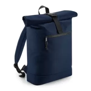 Bagbase Rolled Top Recycled Backpack (One Size) (Navy)