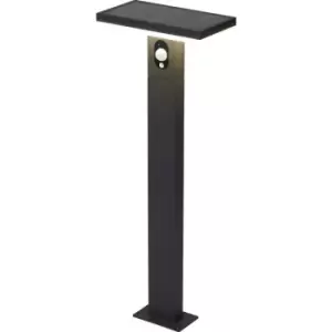 4lite WiZ 4lite Rectangle Solar Bollard 600mm 210lm in Black Aluminium