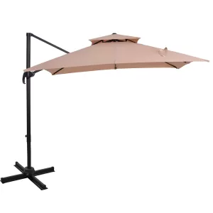 Outsunny Steel Frame Outdoor Roma Cantilever Umbrella