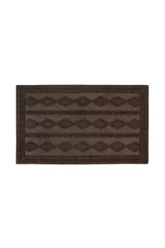 Knit Rubber Backed Indoor Doormat 40x60cm Brown