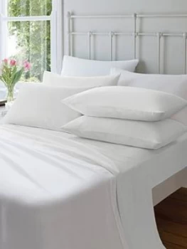 Catherine Lansfield Soft N Cosy Brushed Cotton Extra Deep King Size Fitted Sheet - White