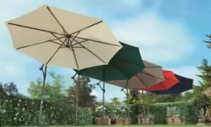 Cantilever Parasol with Cover, Green Parasol