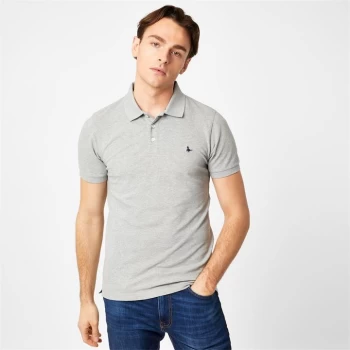 Jack Wills Eaton Stretch Polo - Grey Marl