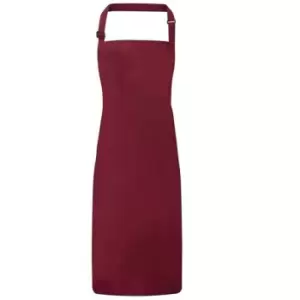 Premier Waterproof Bib Apron (One Size) (Burgundy) - Burgundy