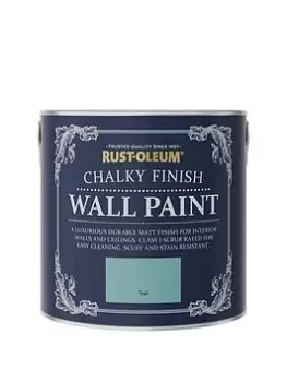 Rust-Oleum Chalky Finish Wall Paint In Teal - 2.5-Litre Tin