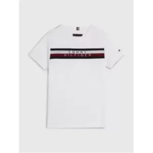 Tommy Hilfiger Global Stripe Tee S/S - White