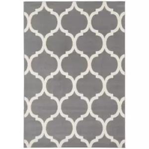 Homemaker Creation Tile Rug Grey 080X150Cm