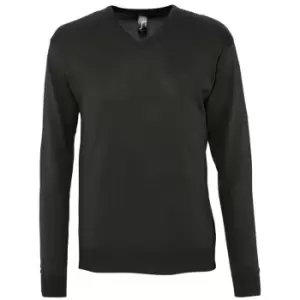 SOLS Mens Galaxy V Neck Sweater (L) (Black)