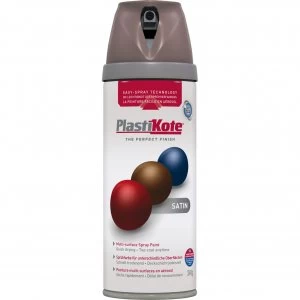 Plastikote Premium Satin Aerosol Spray Paint Cappucino 400ml