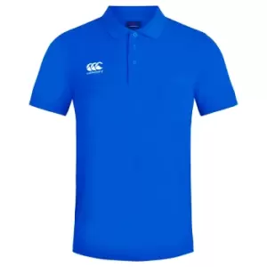 Canterbury Mens Waimak Short Sleeve Pique Polo Shirt (XL) (Royal)