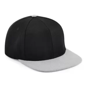 Beechfield Unisex Adult Two Tone Baseball Cap (One Size) (Black/Grey)