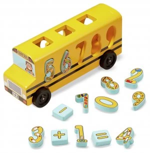 Melissa Doug Number Matching Maths Bus.