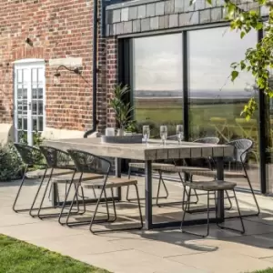 Gallery Outdoor Durant Rectangle Dining Table Grey