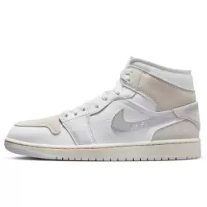 jordan AIR JORDAN 1 MID SE CRAFT, WHITE/LT OREWOOD BRN-TECH GREY-SAIL