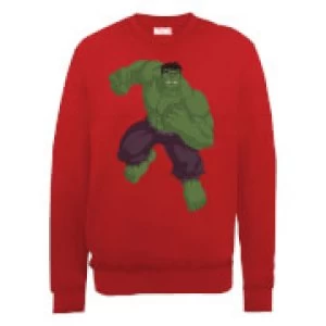 Marvel Avengers Assemble Hulk Pose Sweatshirt - Red - L