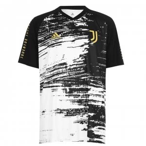 adidas Juventus Pre Match Shirt 2020 2021 Mens - White/Black