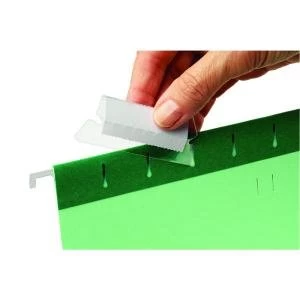 Rexel 50mm Suspension File Tabs with Labels Clear Pack of 25 2115596