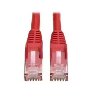 Tripp Lite N201-010-RD Cat6 Gigabit Snagless Molded (UTP) Ethernet Cable (RJ45 M/M) Red 10 ft. (3.05 m)