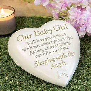 Thought Of You Graveside Heart Memorial - Our Baby Girl