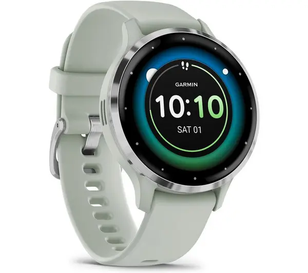 Garmin Venu 3S - Silver & Sage Grey, Green,Silver/Grey 753759314781