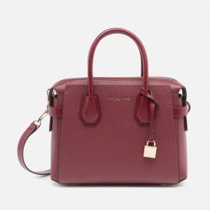 Michael Kors Womens Mercer Belted Small Satchel - Dark Berry