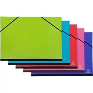 Iderama Elasticated Art Folders A3, Assorted, Pack of 5