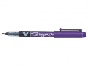 Pilot V Sign Liquid Ink Pen Violet PK12