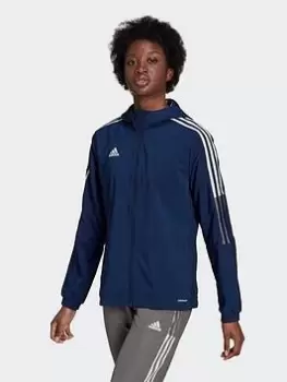 adidas Tiro 21 Windbreaker, Dark Blue Size XS Women