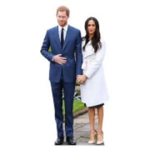 Prince Harry & Meghan Markle Mini Cardboard Cut Out