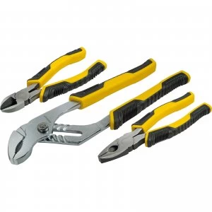 Stanley 3 Piece Control Grip Plier Set