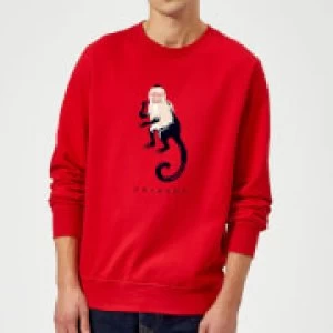 Friends Marcel The Monkey Sweatshirt - Red - S