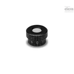 ELESA Knurled control knob-MBR.40 B-6+CGS-C17 Green