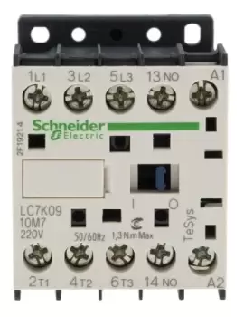 Schneider Electric TeSys K LC7K 3 Pole Contactor - 9 A, 230 V ac Coil, 3NO, 4 kW