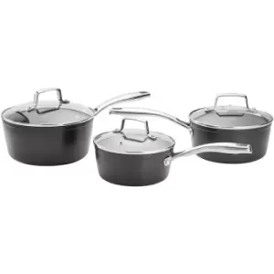 Stellar Stainless Steel Rocktanium Non-Stick Saucepan Set - 3 Piece